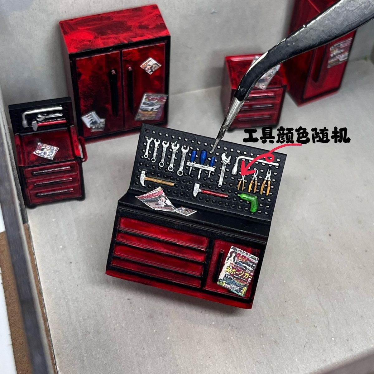 1/64 Maintenance Tool Cabinet  - đánh giá và giá Workshop Tools Background
