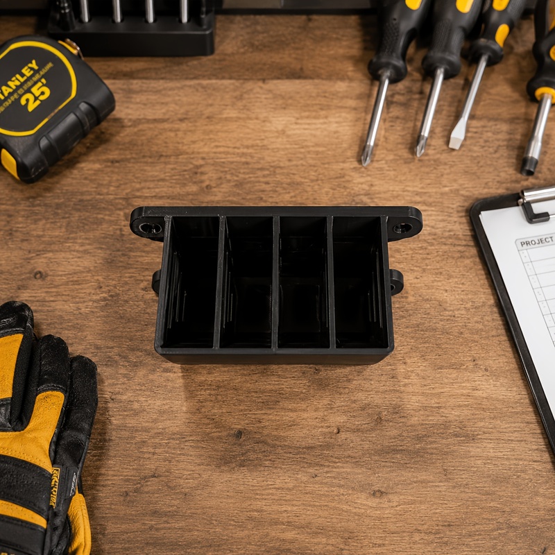 3D‑Printed Wall‑Mounted 4‑Slot - đánh giá và giá Workshop Tools Box