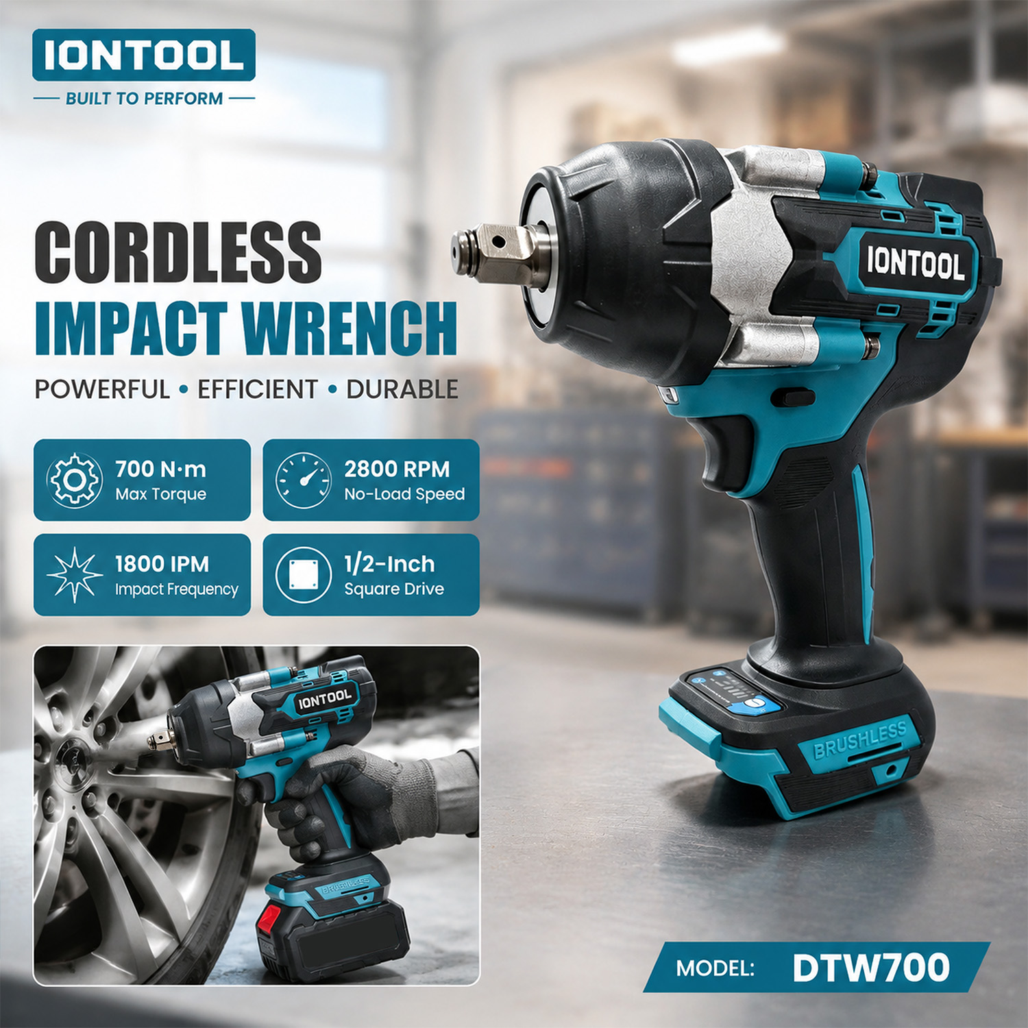 IONTOOL DTW700 Anti-slip Cordl - đánh giá và giá Workshop Tools Engineering