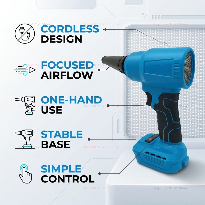 18V Brushless Cordless Air Dus - đánh giá và giá Workshop Tools Car
