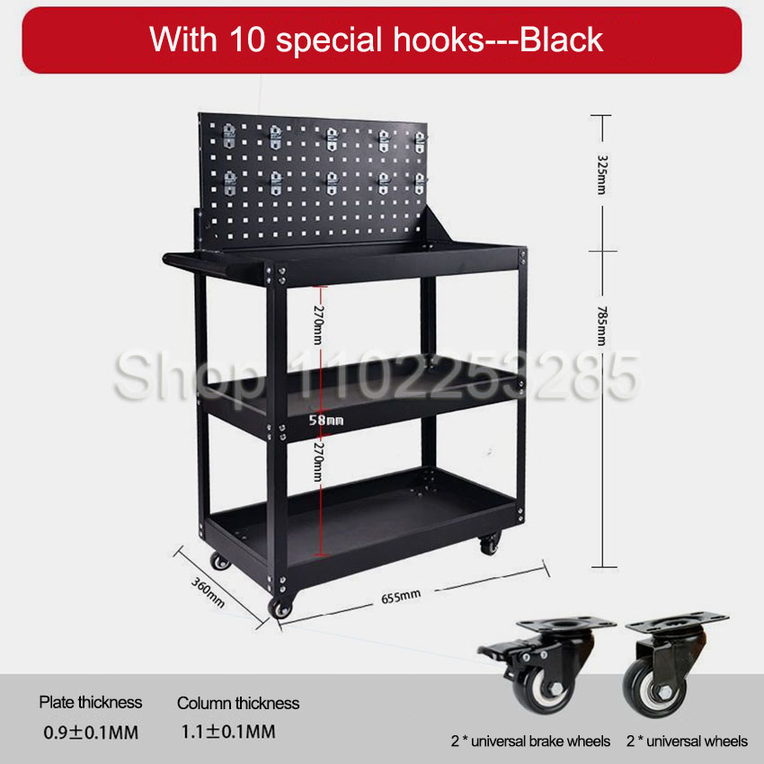 Tool Carts 3-layer Mobile Tool - đánh giá và giá Workshop Tools Car